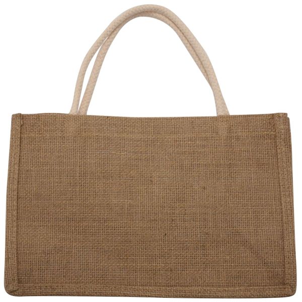 Jute Burlap Tote Large Reusable Grocery Bags with Handles Women , L
