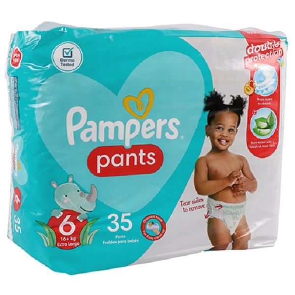 Pampers - Size 6 Junior Pants/Nappies 35's