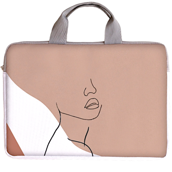 Multi Colour - Laptop Bag with Face Print - 14 to 14.9 Inch