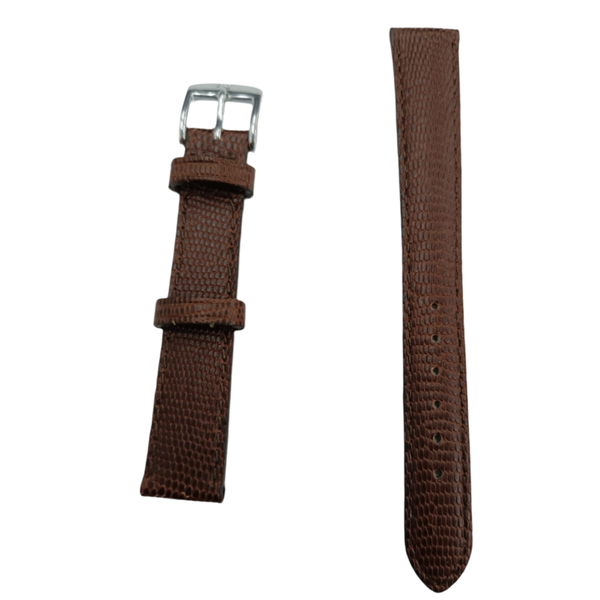 Brown Lizard Calf Bio Comfort Watch Strap - 14mm