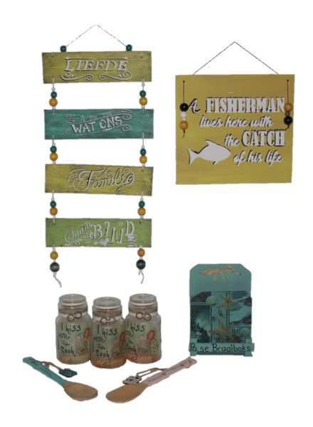 Home Decor Hamper - Handmade Decor for Braai or Entertainment Room