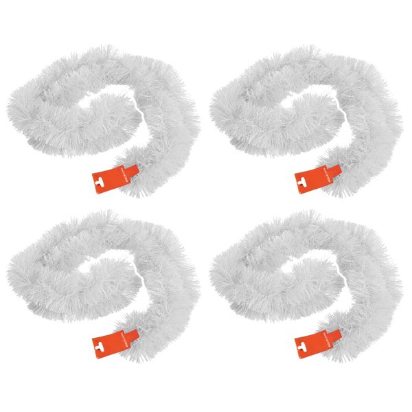 Christmas White Tinsel Garland