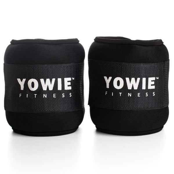 Yowie - Adjustable Ankle Weight Set (2 x 1kg Pair, Black)