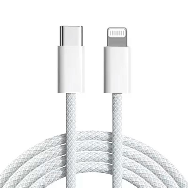 Woven USB-C to Lightning Fast Charging Cable - 27W for Apple iPhone