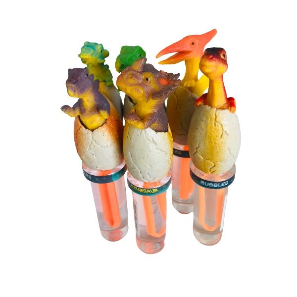 Dinosaur Egg Bubbles - 17cm (Set of 6) Assorted Dino's