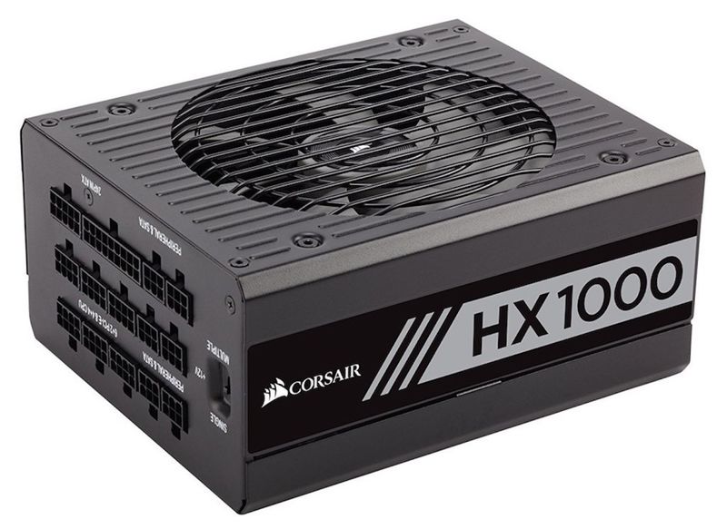 Corsair HX Series™ HX1000 - 1000 Watt 80 PLUS® Platinum Certified Fully Modular PSU - 10yr Warranty