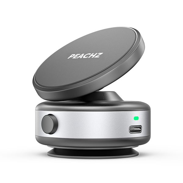 Peachz Electric Suction Phone Holder | MagSafe Car Mount | 360 PhoneStand