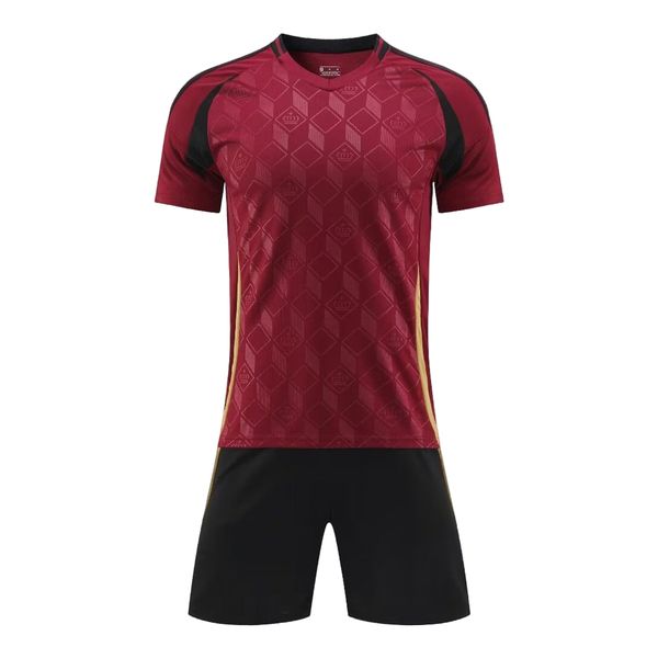 Men's Sportwear Short-Sleeve Soccer Tracksuit Gym Jogger Fit Cool T-Shirt