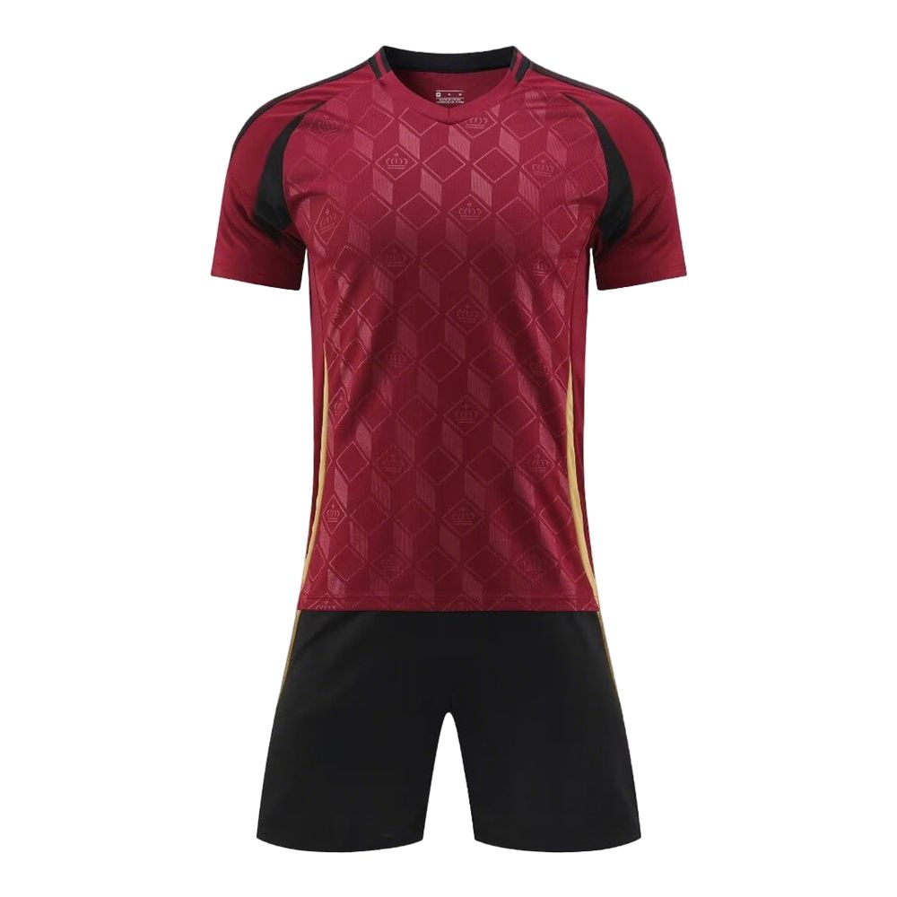 Men's Sportwear Short-Sleeve Soccer Tracksuit Gym Jogger Fit Cool T-Shirt