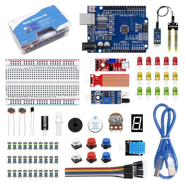 Basic Starter Kit with R3 CH340, Retail Box Compatible with Arduino IDE