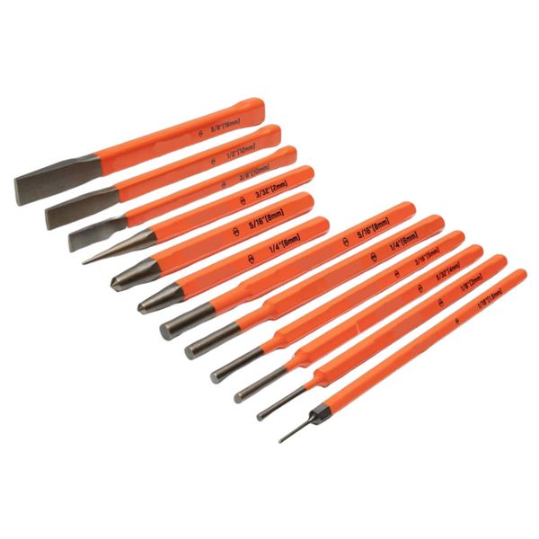 12 Piece Punch and Chisel Set