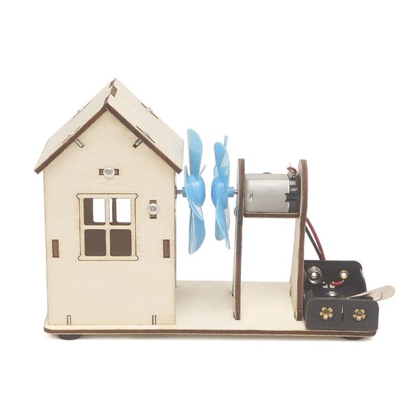 DIY Wind Power Station Physics Electrical Experiment STEM Educational Toy