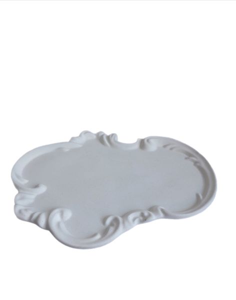 White Cement Vintage Style Tray