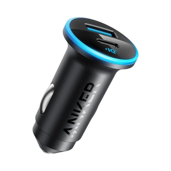 Anker 52.5W Fast Car Charger | USB-A &amp; USB-C Dual Device Charging | Black