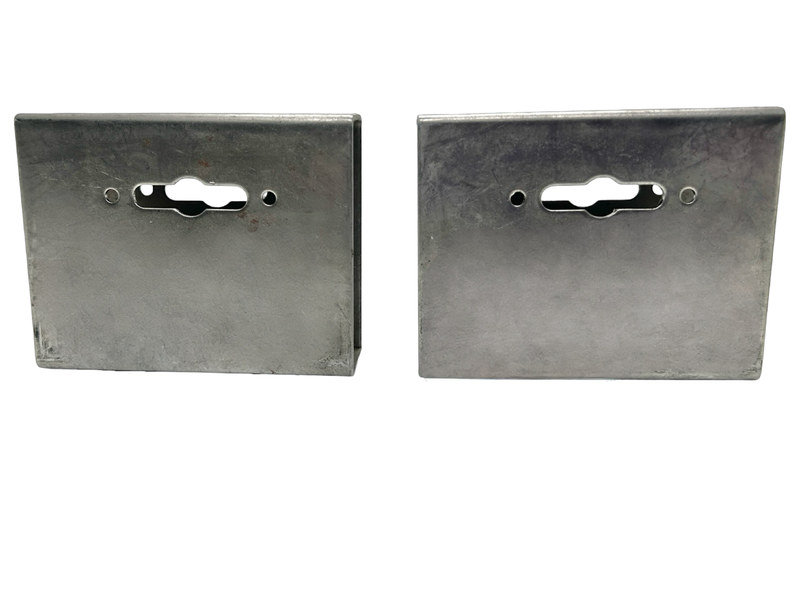 Set of 2 Steel Gate Lock Boxes - Heavy Duty &amp; Rust-Resistant