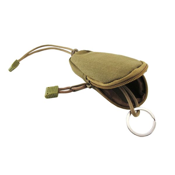 Mini Military Tactical Coin Purse Wallet Key Holder Carrying Bag - Black