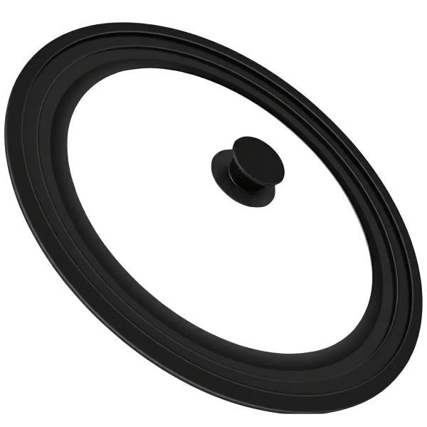 PRUCHEF - Universal Silicone Glass Lid for Pots Pans Skillets 24-28cm