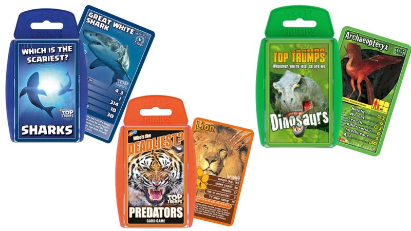 Top Trumps Fearsome Creatures 3 Pack - Sharks, Dinosaurs &amp; Predators