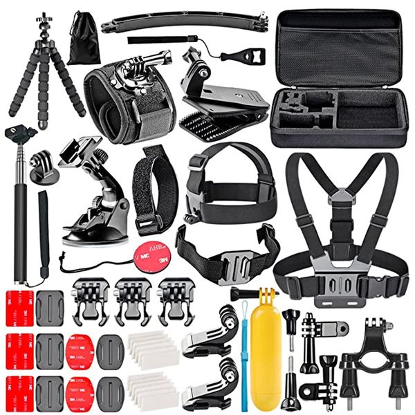 50 in 1 Action Camera Accessory Kit Compatible with GoPro Hero, DJI Osmo