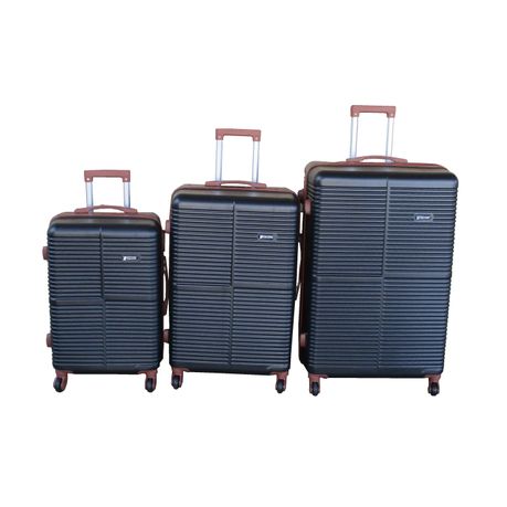 Galaxia 3-Piece HardShell ABS Luggage Set- Spinner Wheels