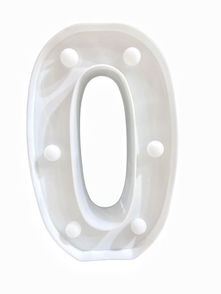 Light Up Number Sign for Night Light, LED Number Lights - 22cm
