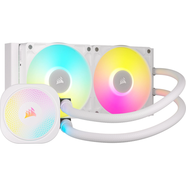 Corsair iCUE LINK TITAN 240 RX RGB Liquid CPU Cooler - White PC Fans