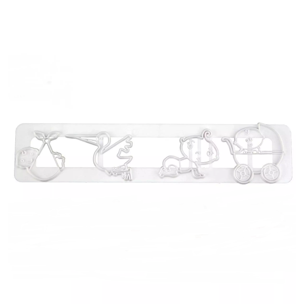 Adorable Baby Tappit Cutter - White