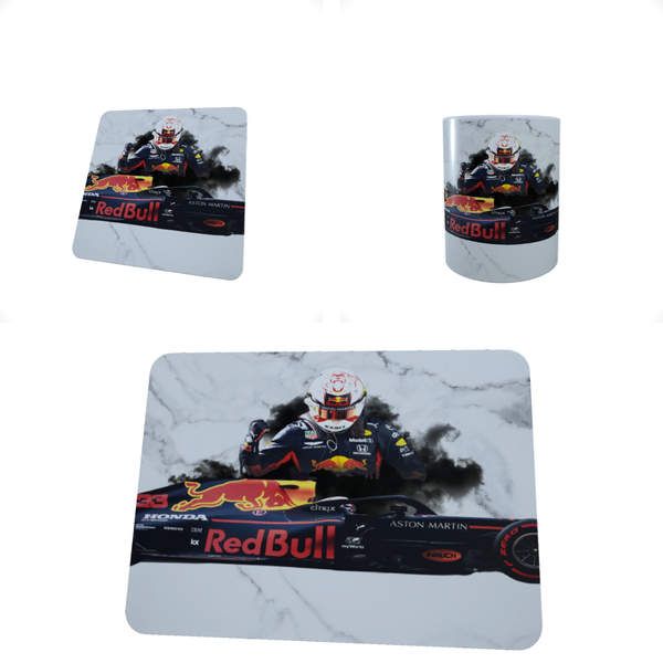 Formula 1 Max Verstappen V8 - Coffee Mug, Coaster, and Mouse Pad