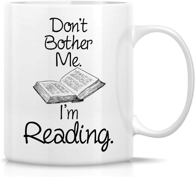 Don't Bother Me I'm Reading Christmas Birthday Reader Bookworm Gift Mug