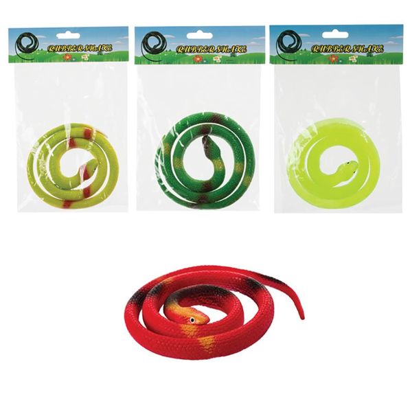 Bulk Pack x 4 Rubber Snake 84cm - Assorted