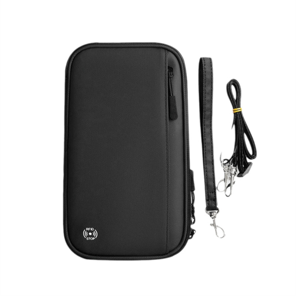 Travel Wallet Passport Card Holder Crossbody Shoulder