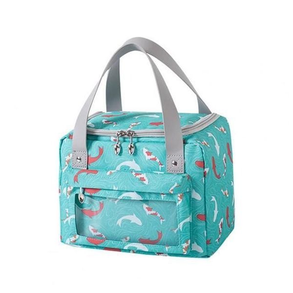 TS Portable Lunch Bag Waterproof - Light blue