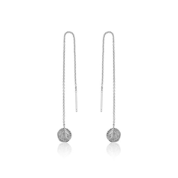 Ania Haie Deus Threader Earrings - Rhodium