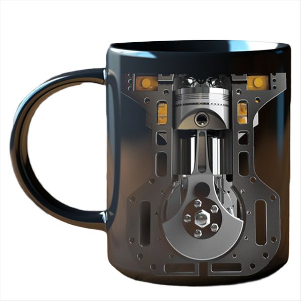 Novel Engine Ceramic Coffee Mug Cup Water Cup Car for Man Motorcycle Festiv