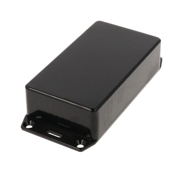 1591BSFLBK Styrene Enclosure 112×62×27mm Flanged Lid Black IP54