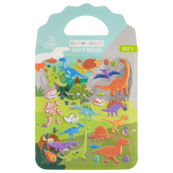 Stephen Joseph Reusable Puffy Stickers Dino