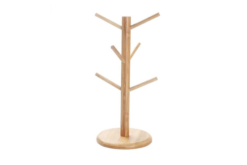 Wooden Tree Rack - 6 Mug Holder
