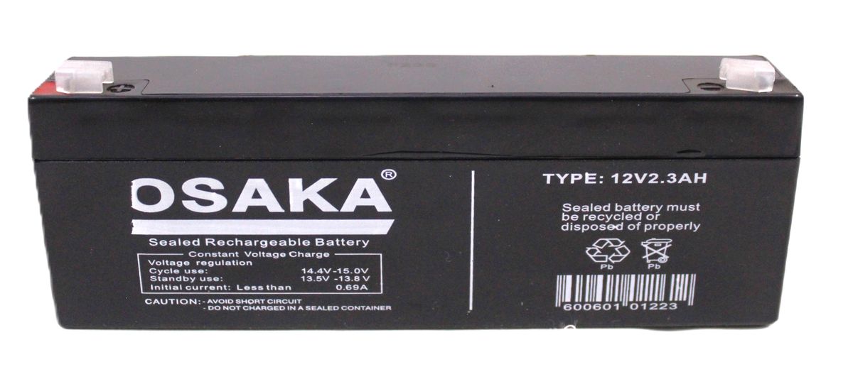 Osaka Rechargeable Sealed Battery 12V 2.3AH