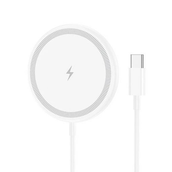 15W Magnetic Wireless Charger with Type-C Cable Fast Charging