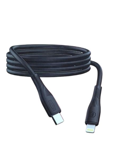 ABODOS 36W Super Charging 100cm Type-C to Lightning Cable AS-DS393- Black