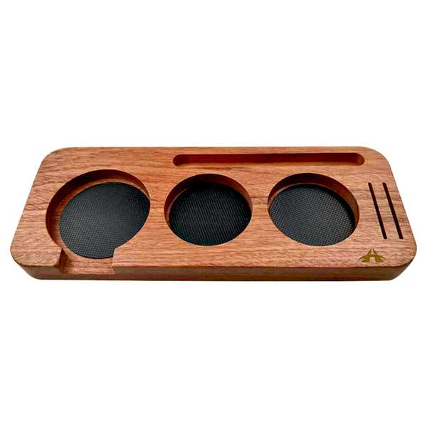 Universal Wooden Coffee Tamper Holder Stand Pres image
