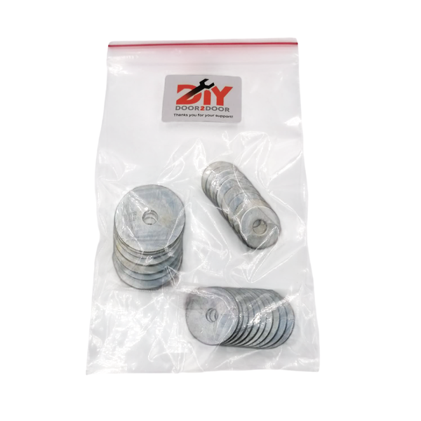30Pcs M-6mm Assorted Steel Fender Washer Pack
