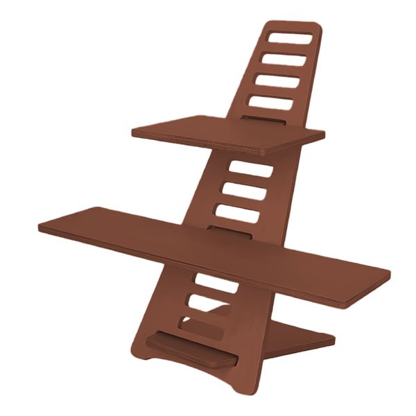 Home Office Ergonomic Standing Laptop Desk Adjustable Wooden