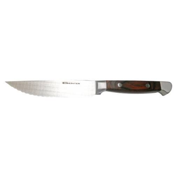 Steak Knife Grunter - Elegance - Sharp Tip 125mm (Wh) - Set of 12