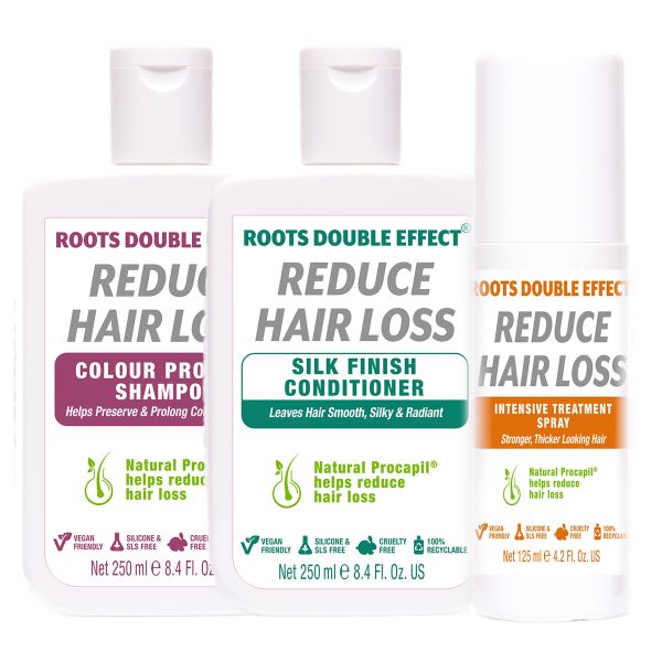 Roots Double Effect Reduce Hair Loss 3 Step Pack - Colour Protect