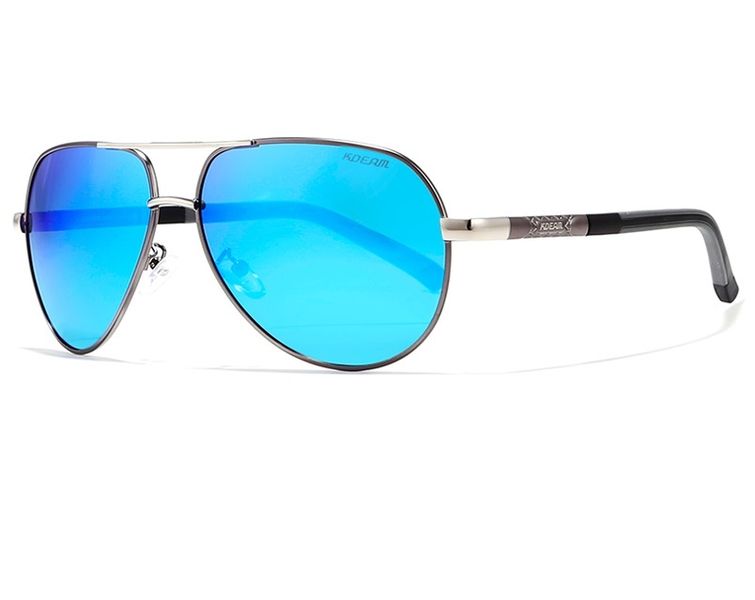 Kdeam KD8725 Aviator Ice Blue Polarized Sunglasses
