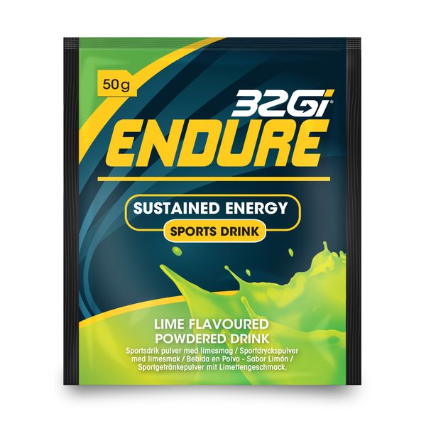 Endure - Sports Drink - Sustained Energy - 50g - Lime - 7 Sachets