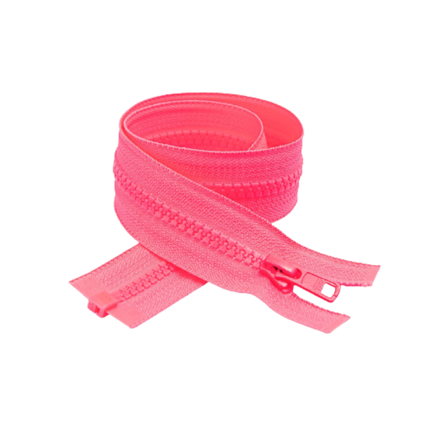 YKK Open End Zip - 10 Pack Neon Pink