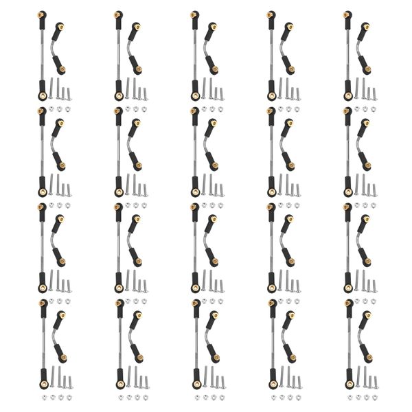 20 Set Rc Car Steering Pull Rod Metal For Wpl B1 B14 B24 B24 C14 C24