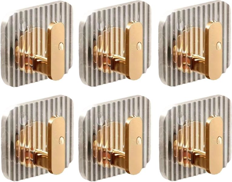 6PCS Self Adhesive Hooks, Acrylic Wall Hangers for Bathroom/Kitchen/Bedroom